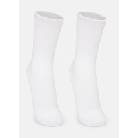 Meia Cano Médio Canelada Unissex Adulto Lisa Esportiva - 1