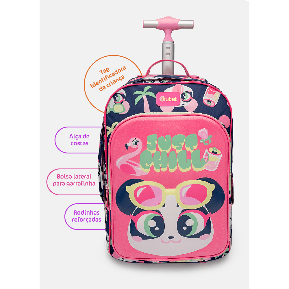 Mochila com Rodinha Panda Miami - 8