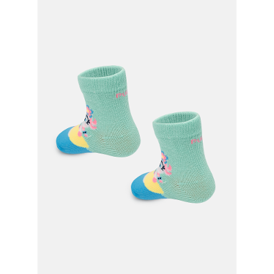 Meia Soquete Bebê Menina Unicórnio Aloha