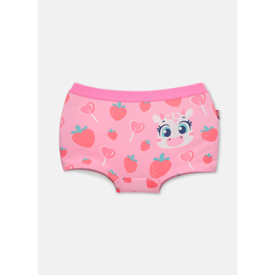 Calcinha BodyShorts Algodão Menina Teen Vaca Romântica