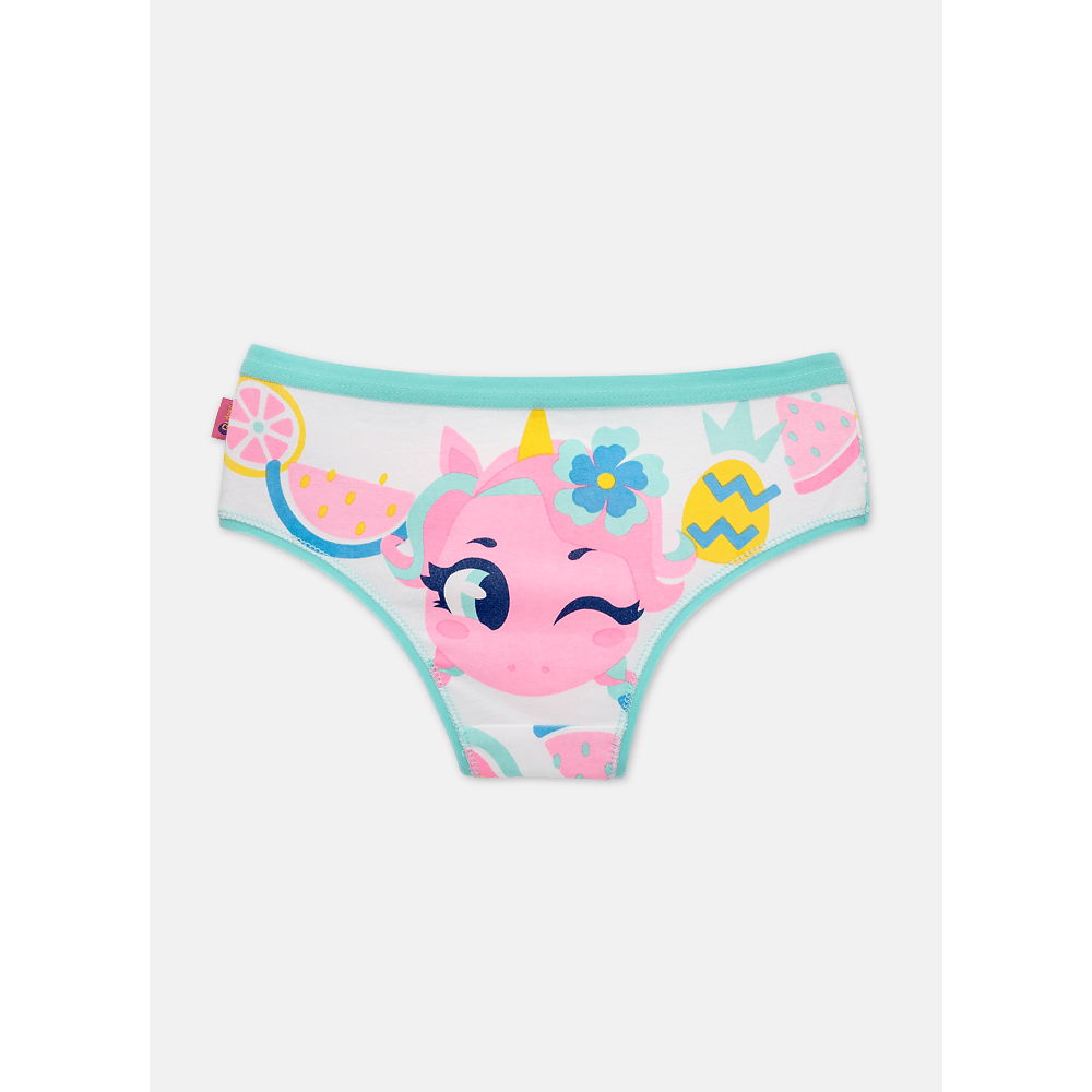 Calcinha Boneca Algodão Menina Unicórnio Aloha - 2