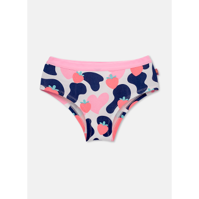 Calcinha Caleçon Algodão Feminina Vaca Romântica