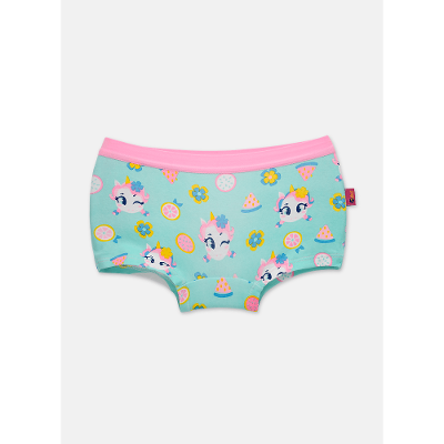 Calcinha BodyShorts Algodão Menina Unicórnio Aloha