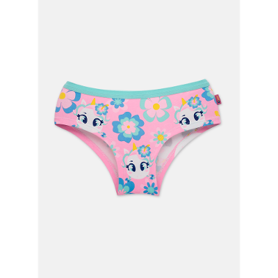 Calcinha Caleçon Algodão Menina Estampada Unicórnio Aloha