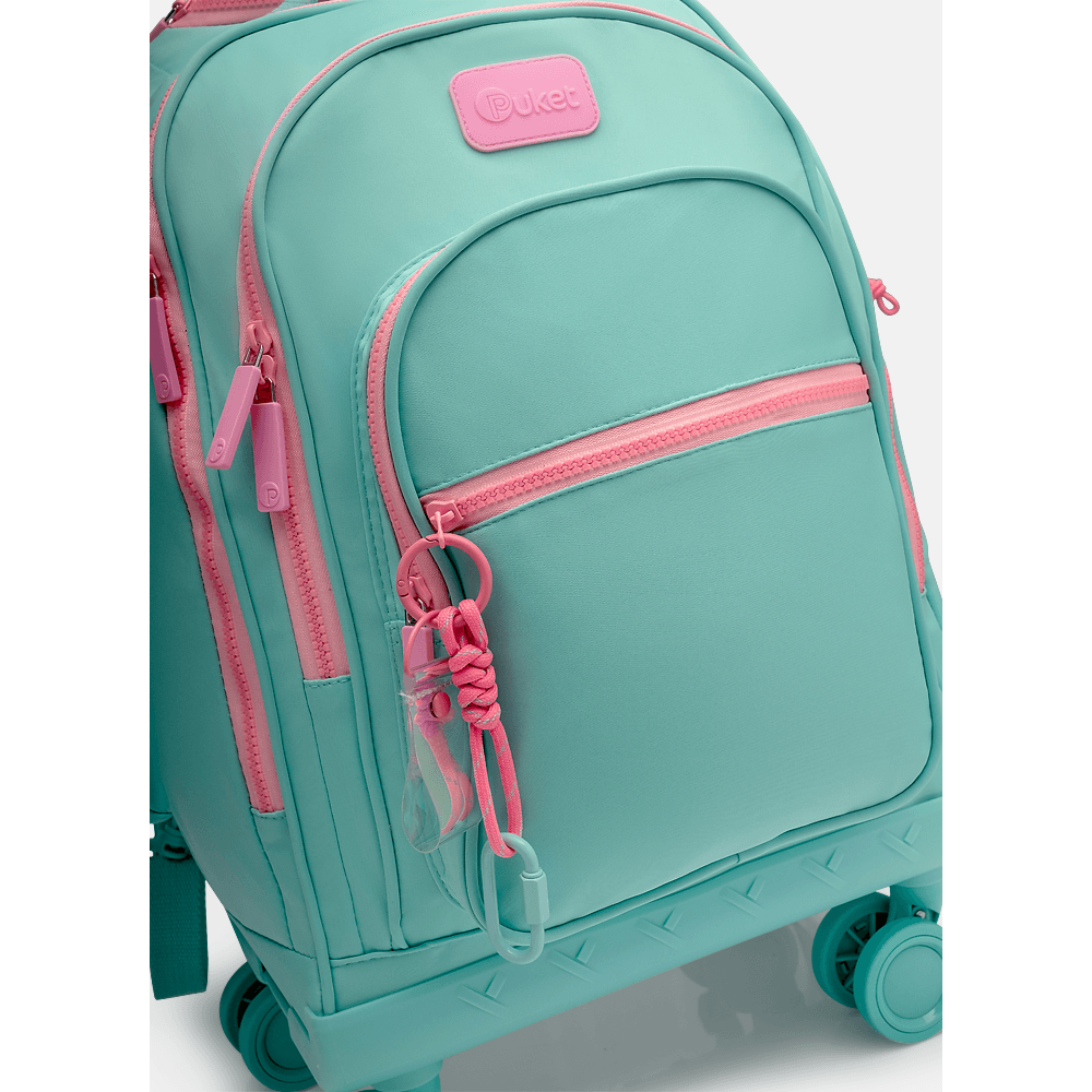 Mochila com Rodinha 360 Verde Água - 2