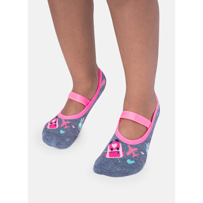 Meia Sapatilha Antiderrapante Menina Avião