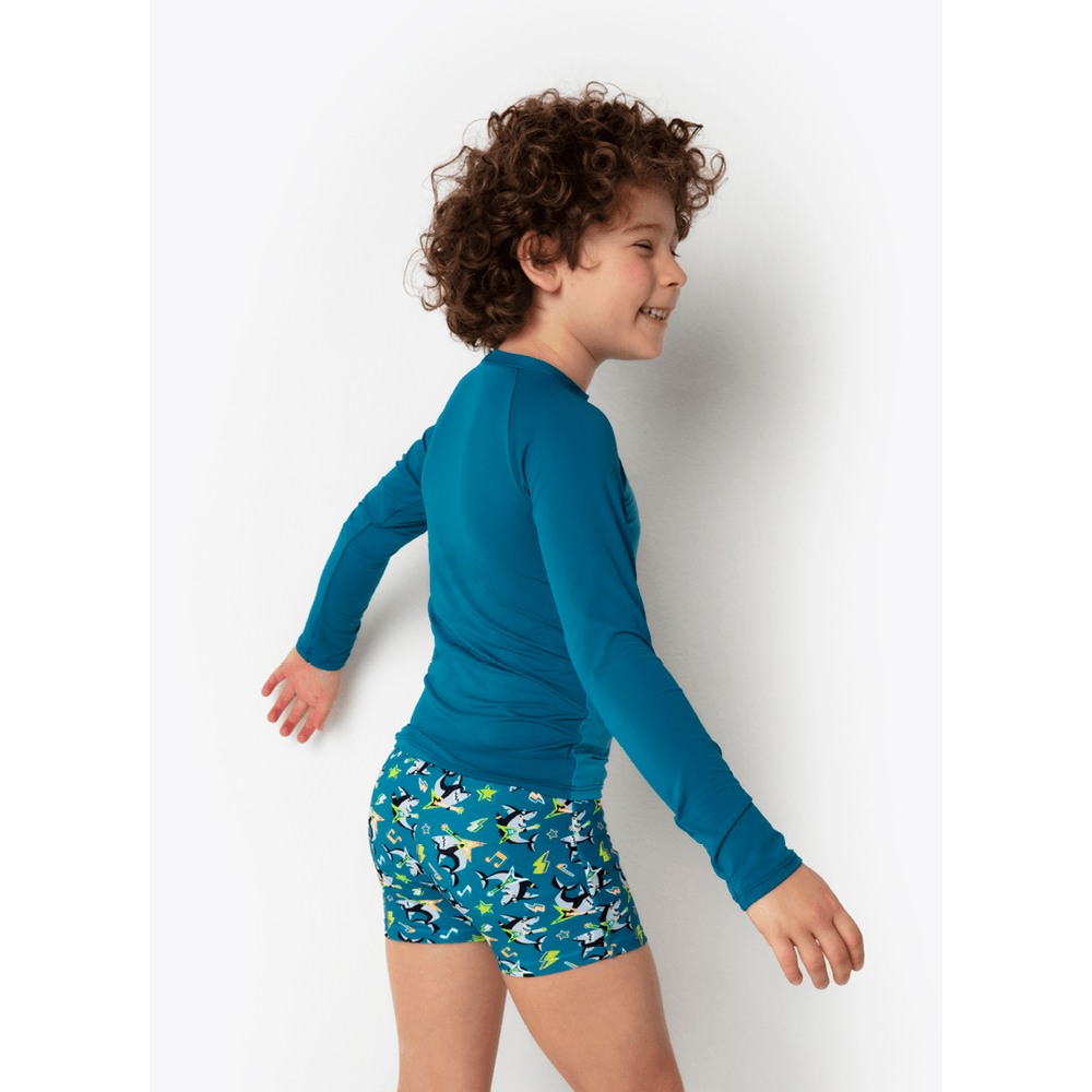 Conjunto Camiseta e Sunga Menino Tubarão Rockstar - 2