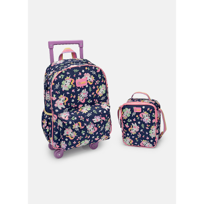 Kit Mochila + Lancheira Unicórnio Encantado