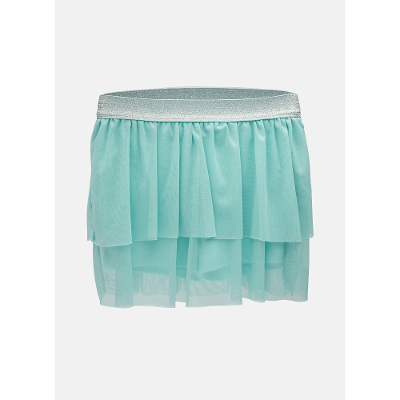 Fantasia Saia Tule Verde Água