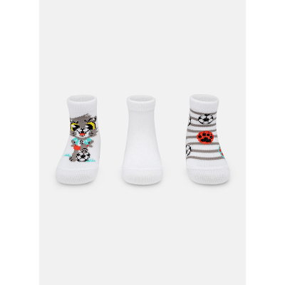 Kit com 3 meias Bebê Lobo