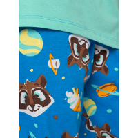 Pijama Manga Longa Algodão Menino Guaxinim Chocolate - 4