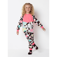 Pijama Manga Longa Soft Menina Vaca Chocolate - 1
