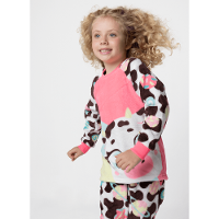Pijama Manga Longa Soft Menina Vaca Chocolate - 3