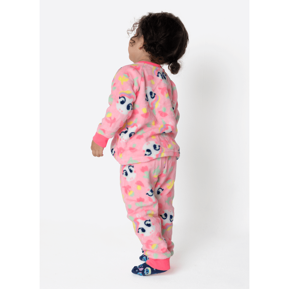 Pijama Manga Longa Soft Bebê Menina Unicórnio Encantado - 3