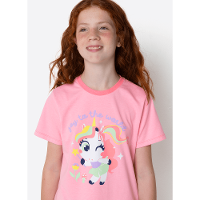 Pijama Manga Curta Menina Teen Unicórnio Encantado - 2