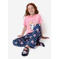 Pijama Manga Curta Menina Teen Unicórnio Encantado - 3