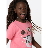 Pijama Manga Curta Algodão Menina Teen Vaca Chocolate - 2