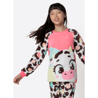 Pijama Manga Longa Soft Menina Teen Vaca Chocolate - 2