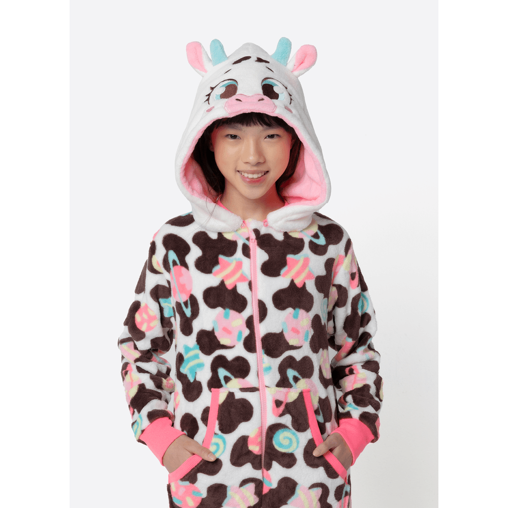 Macacão Manga Longa Soft Menina Teen Vaca Chocolate - 2