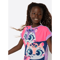 Pijama Manga Curta Menina Teen Onça - 2