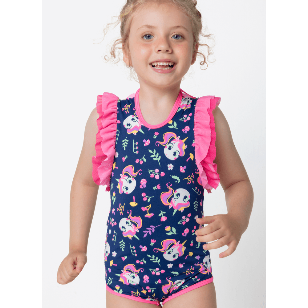 Maiô Com Proteção Solar Unicórnio Encantado - 3