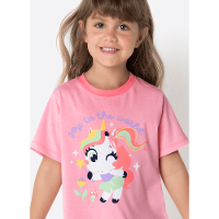 Pijama Manga Curta Menina Unicórnio Encantado - 2
