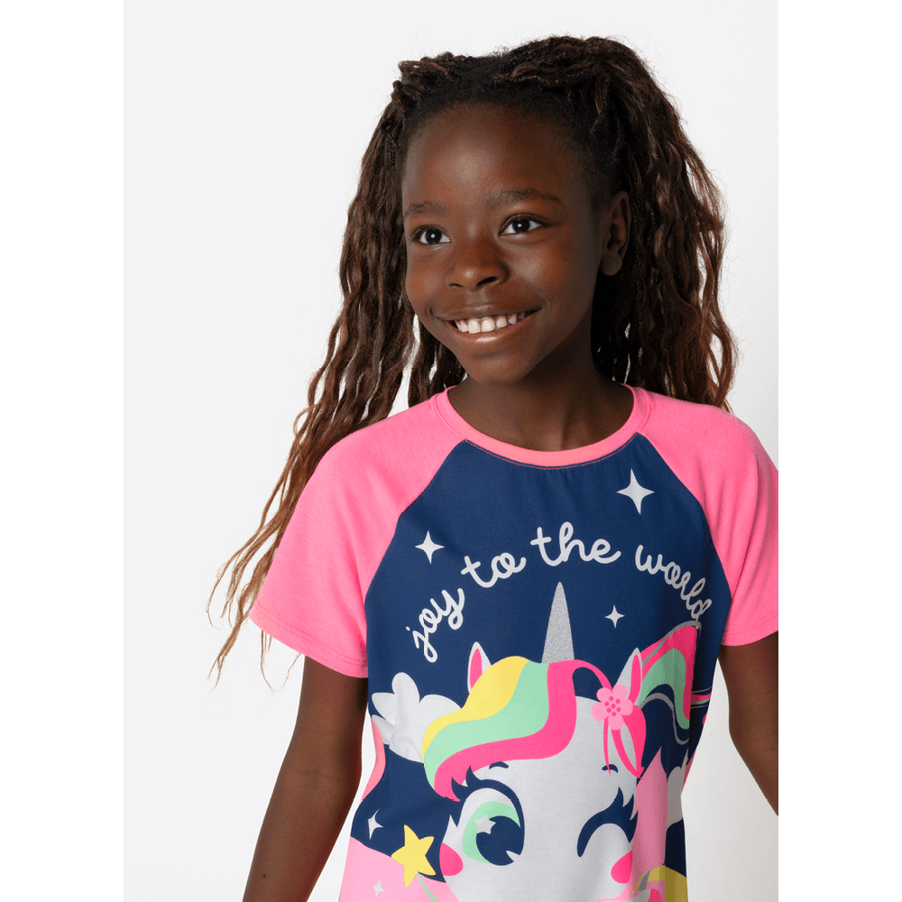 Pijama Manga Curta Menina Teen Unicórnio Encantado - 2