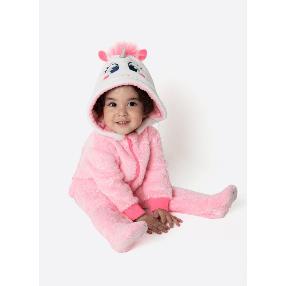 Macacão Manga Longa Soft Bebê Menina Unicórnio Encantado - 1