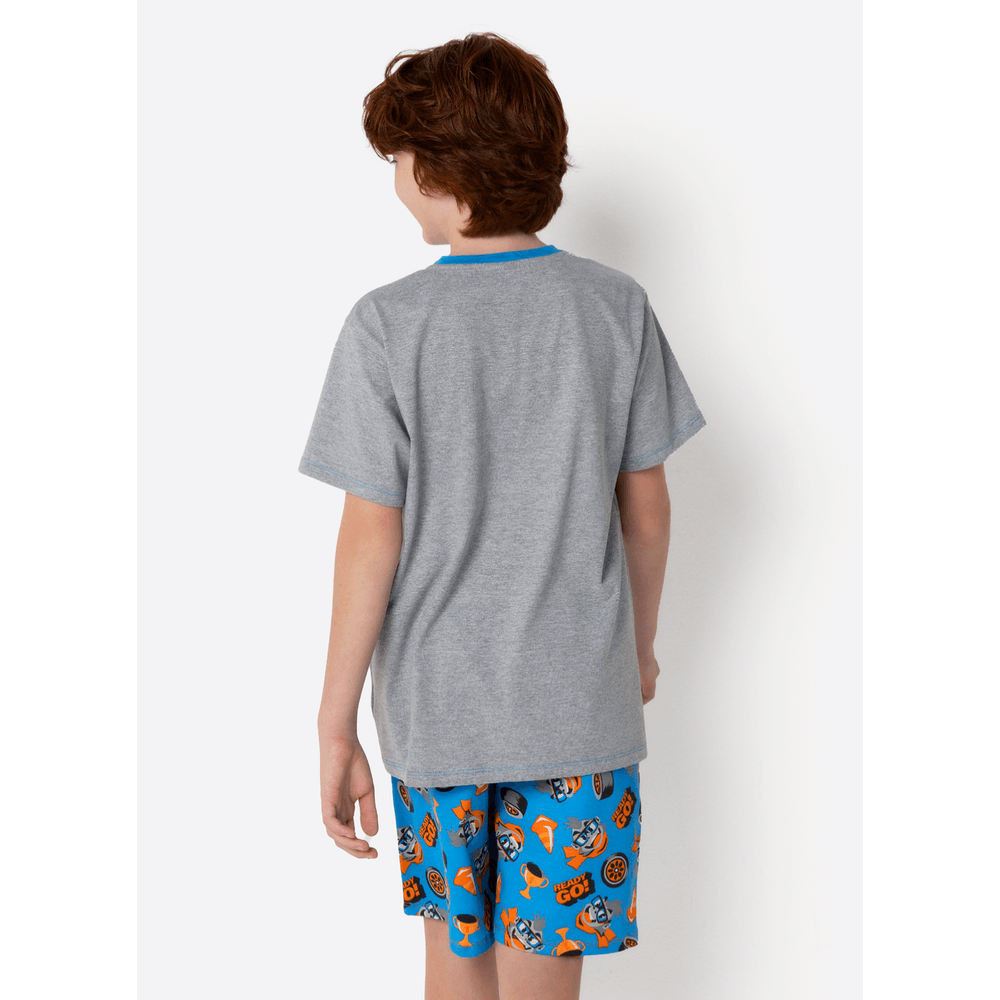 Pijama Manga Curta Menino Gorila Racing - 2