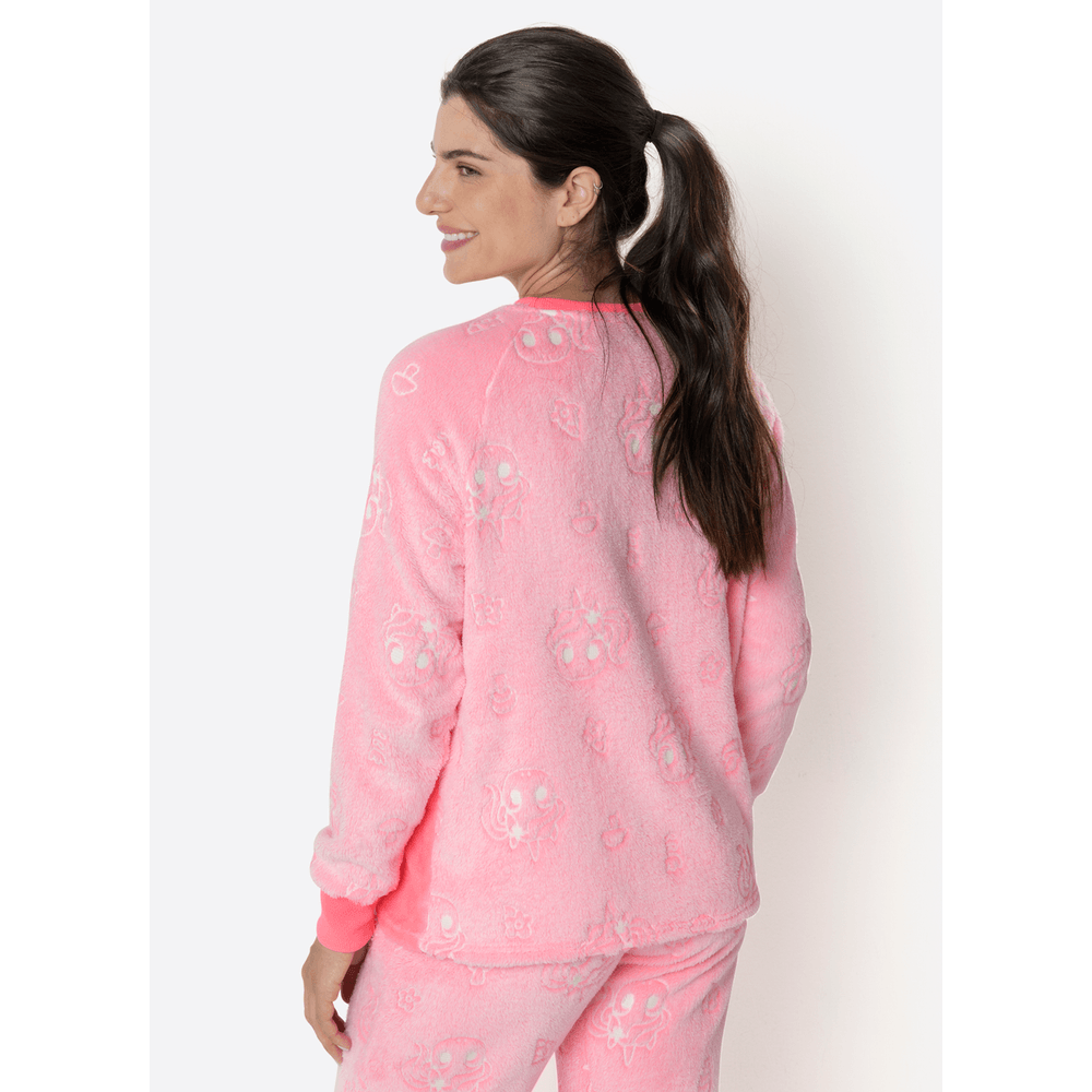 Pijama Manga Longa Soft Feminino Unicórnio Encantado - 4