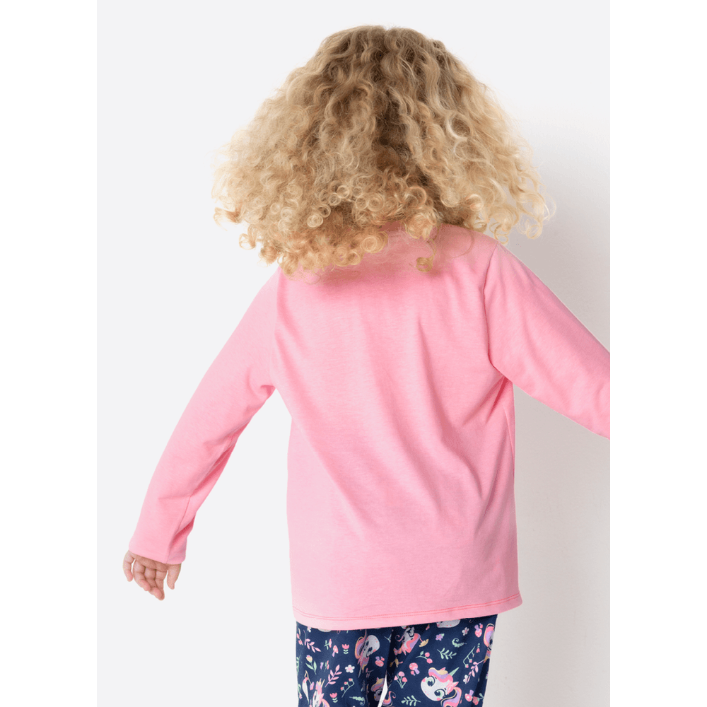 Pijama Manga Longa Menina Unicórnio Encantado - 4