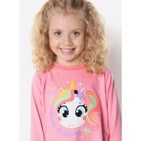 Pijama Manga Longa Menina Unicórnio Encantado - 2