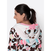 Macacão Manga Longa Soft Feminino Vaca Chocolate - 3