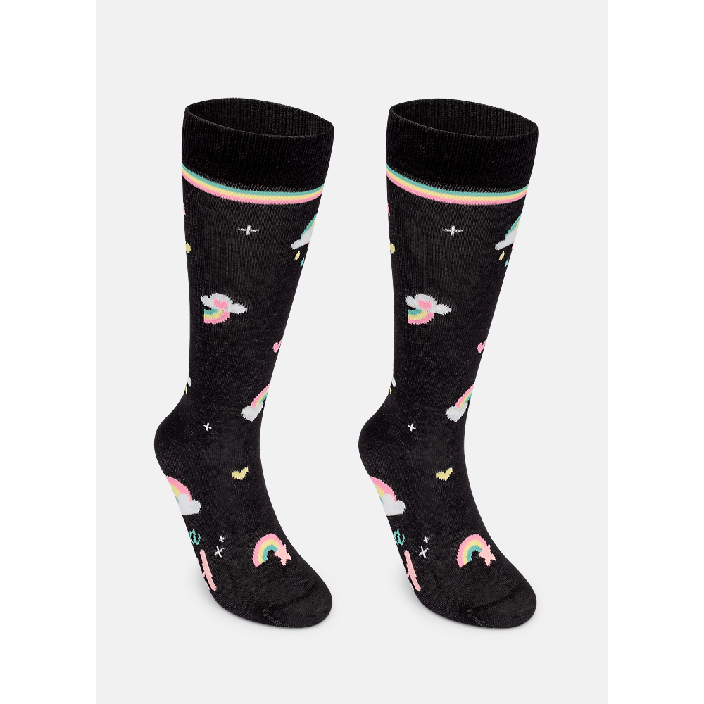 Meia Cano 3/4 Menina Arco-Íris - 2