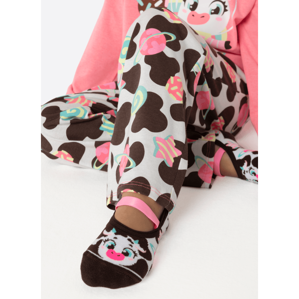 Pijama Manga Longa Menina Vaca Chocolate - 3