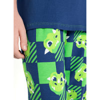 Pijama Manga Curta Menino Teen Dragão Camping - 4