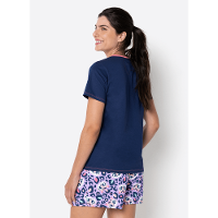 Pijama Manga Curta Algodão Feminino Onça - 3