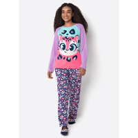 Pijama Manga Longa Feminino Onça - 1