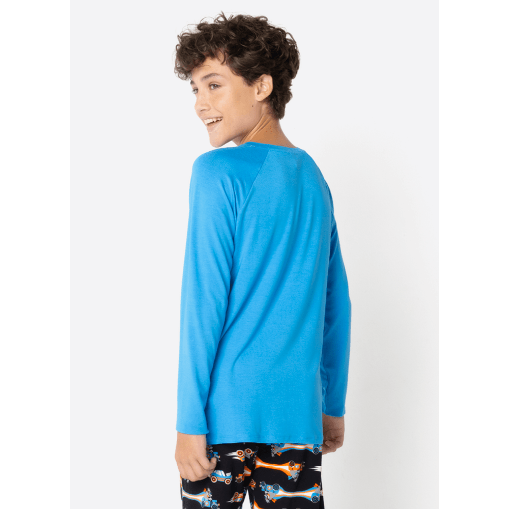 Pijama Manga Longa Menino Teen Gorila Racing - 3
