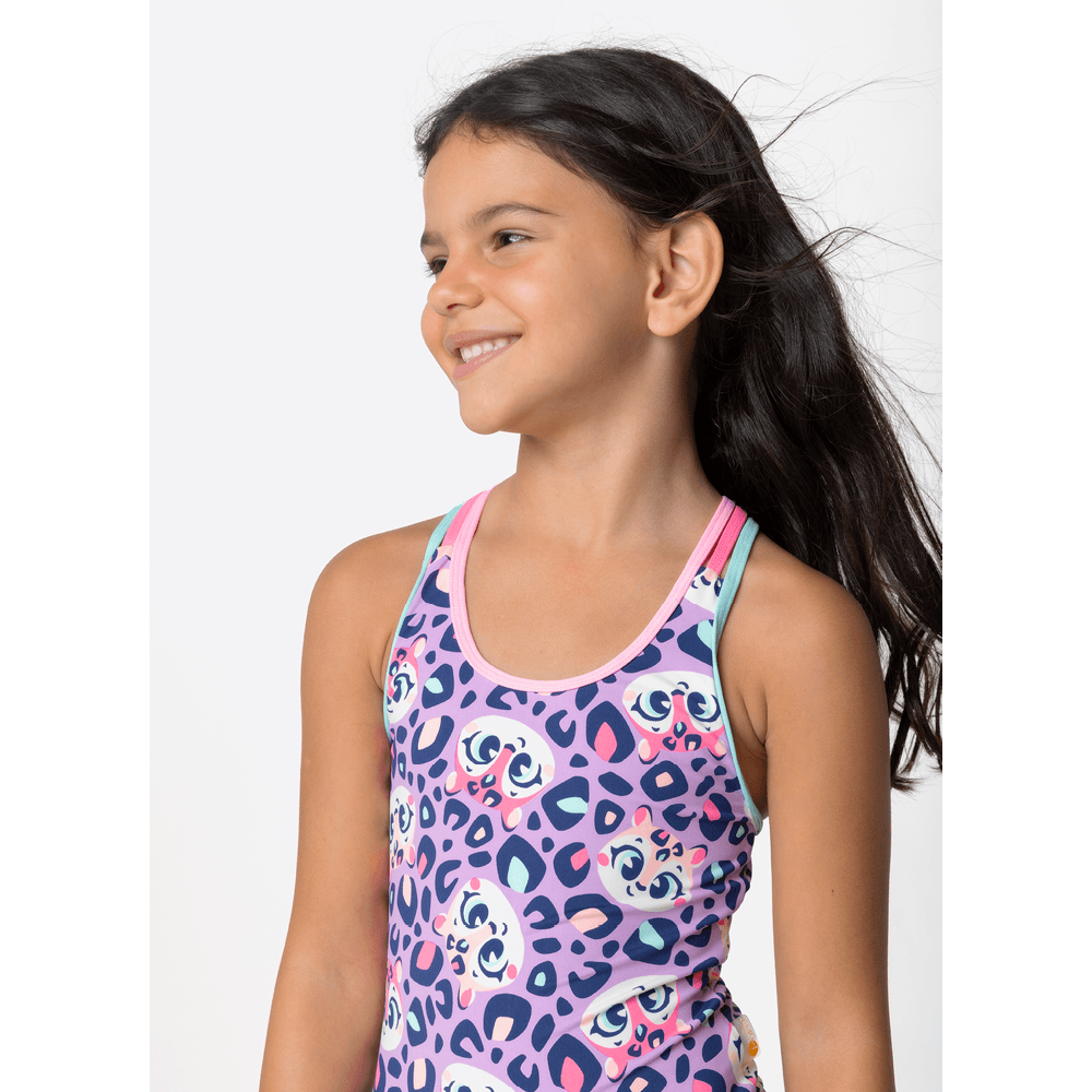 Maiô Com Proteção Solar Menina Onça - 2