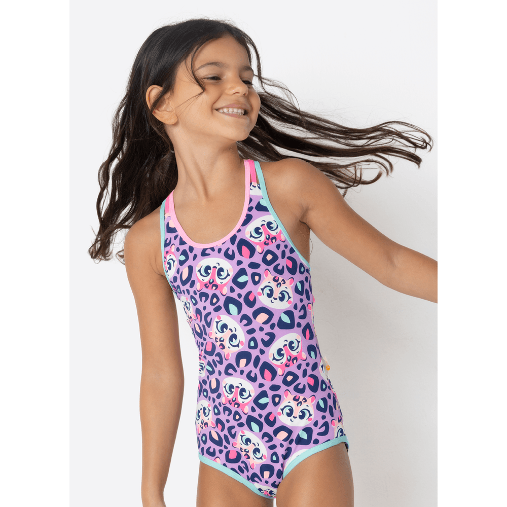Maiô Com Proteção Solar Menina Onça - 3