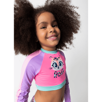 Conjunto Cropped e Calcinha Com Proteção Solar Menina Onça - 2