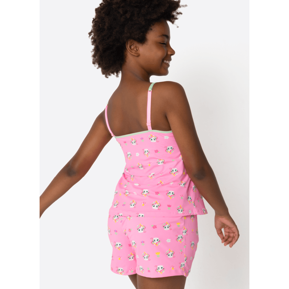 Pijama Regata Microfibra Menina Teen Unicórnio Encantado - 2