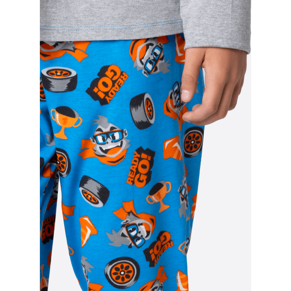 Pijama Manga Longa Menino Teen Gorila Racing - 4