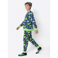 Pijama Manga Longa Ultra Visco Menino Teen Dragão Camping - 2