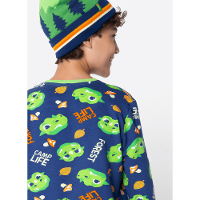 Pijama Manga Longa Ultra Visco Menino Teen Dragão Camping - 3