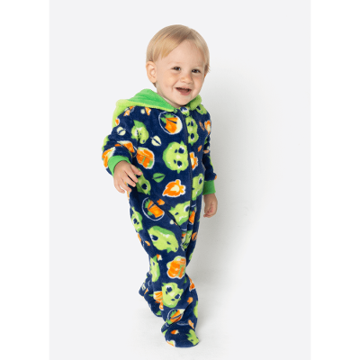 Macacão Manga Longa Soft Bebê Menino Dragão Camping