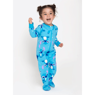 Macacão Manga Longa Bebê Unissex Stitch