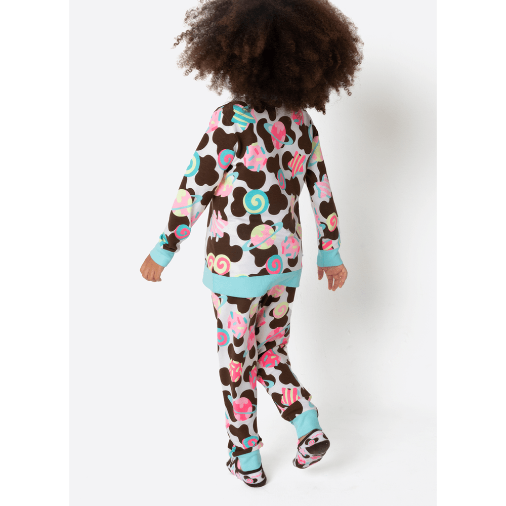 Pijama Manga Longa Menina Vaca Chocolate - 4