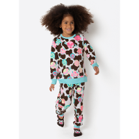 Pijama Manga Longa Menina Vaca Chocolate - 1
